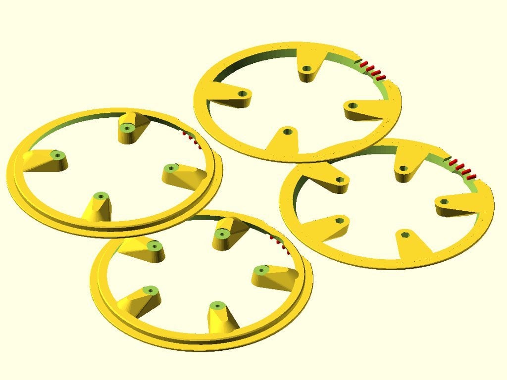 Fully parametric Bicycle chain guard for Shimano FC-M591