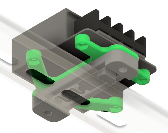Tobsun 5V DC Converter Bracket for DIN rail