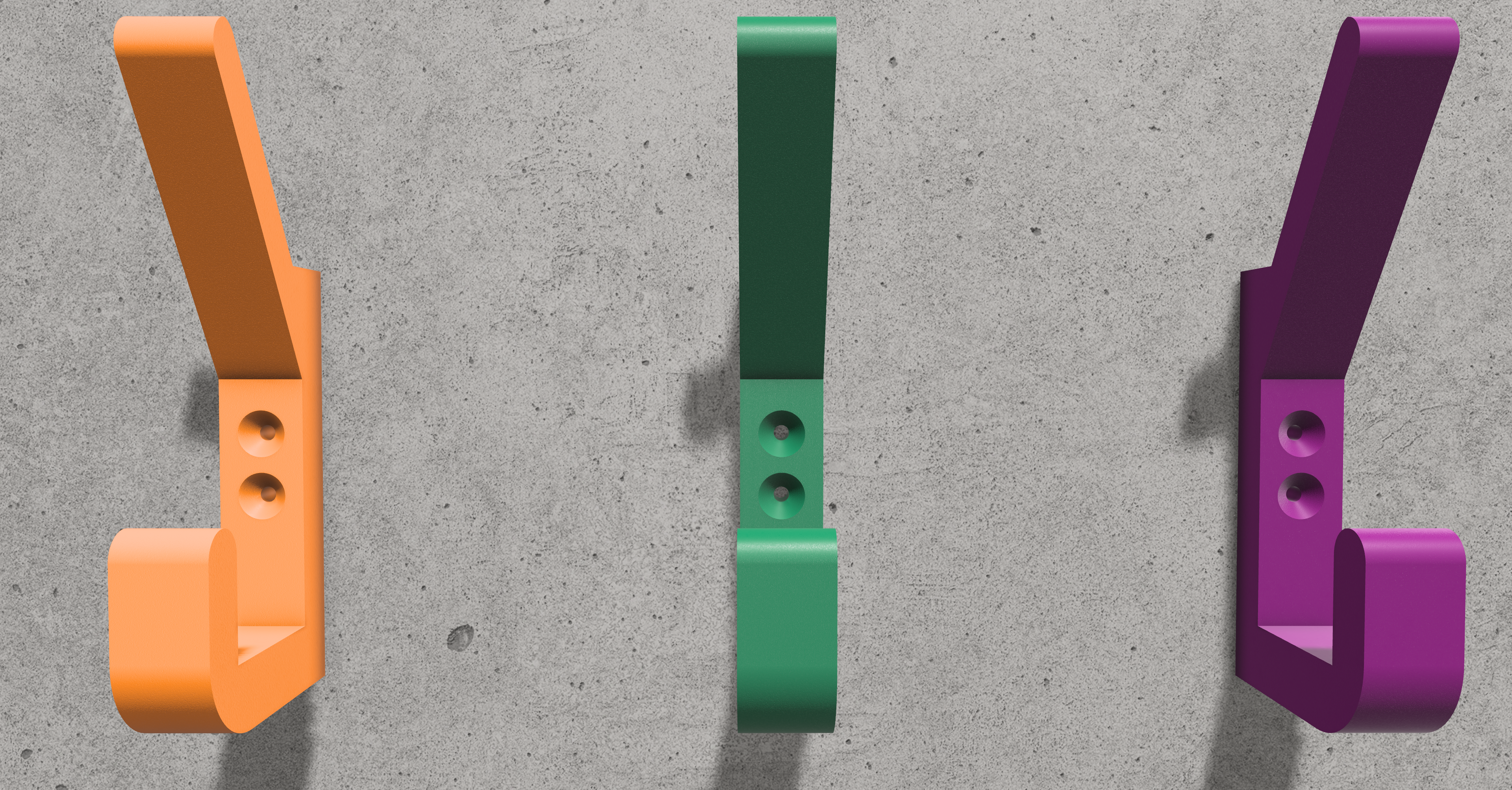 Wall-mounted Coat and Cap Hook