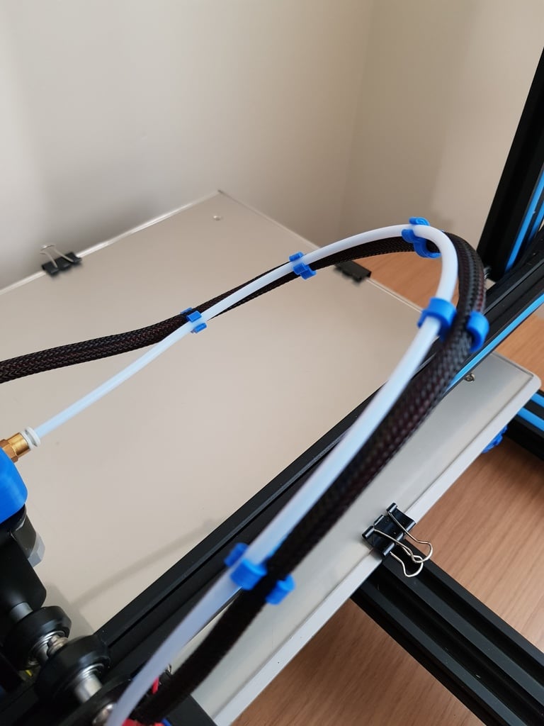 Cable holder for CR10 Bowden and Extruder cables