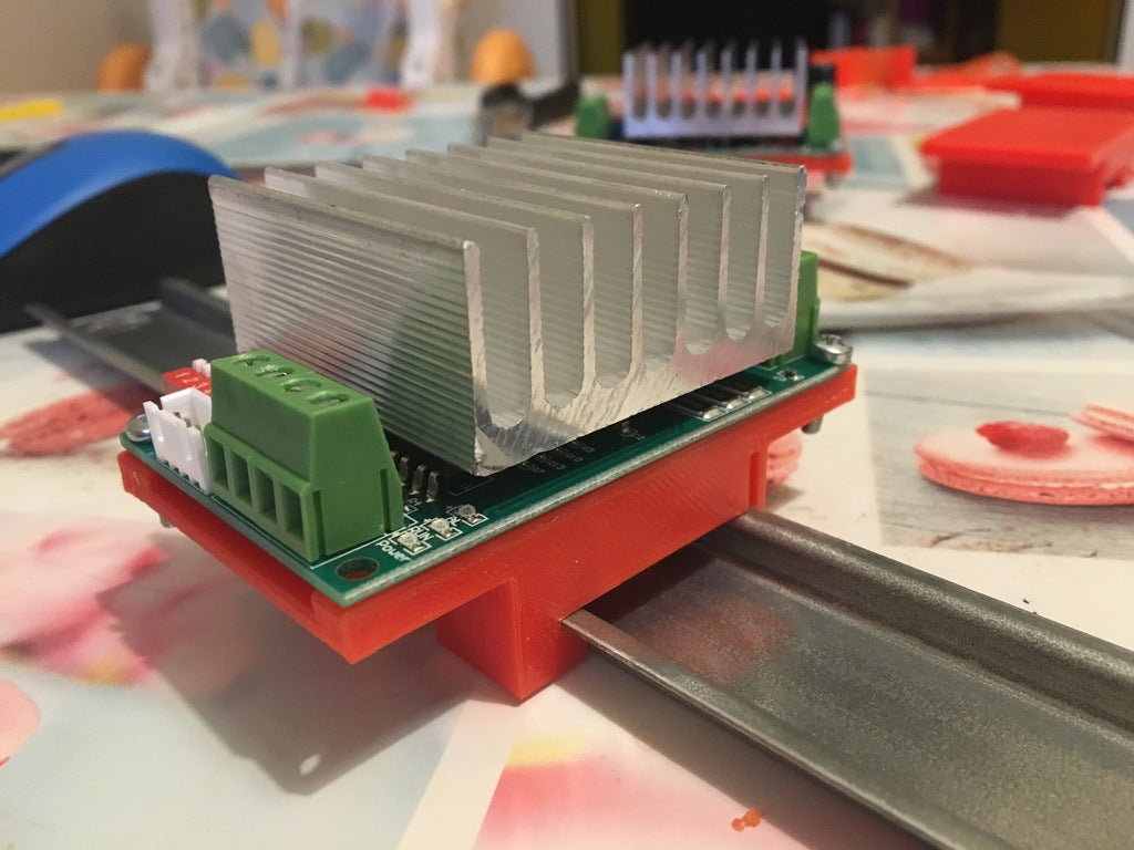 TB6600 Driver DIN rail holders