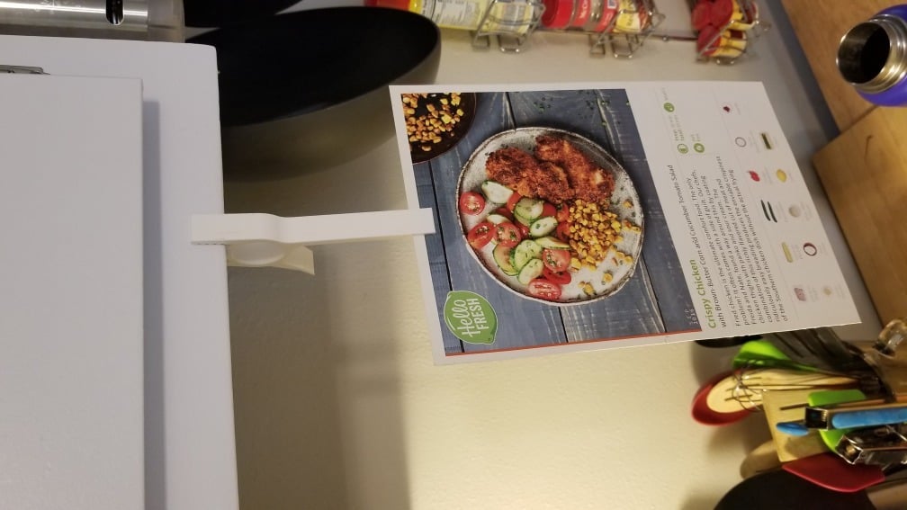 Practical Recipe Holder for Kitchen Cabinet