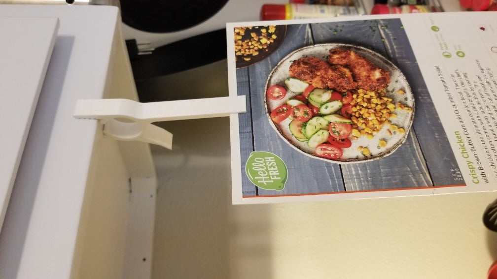 Practical Recipe Holder for Kitchen Cabinet