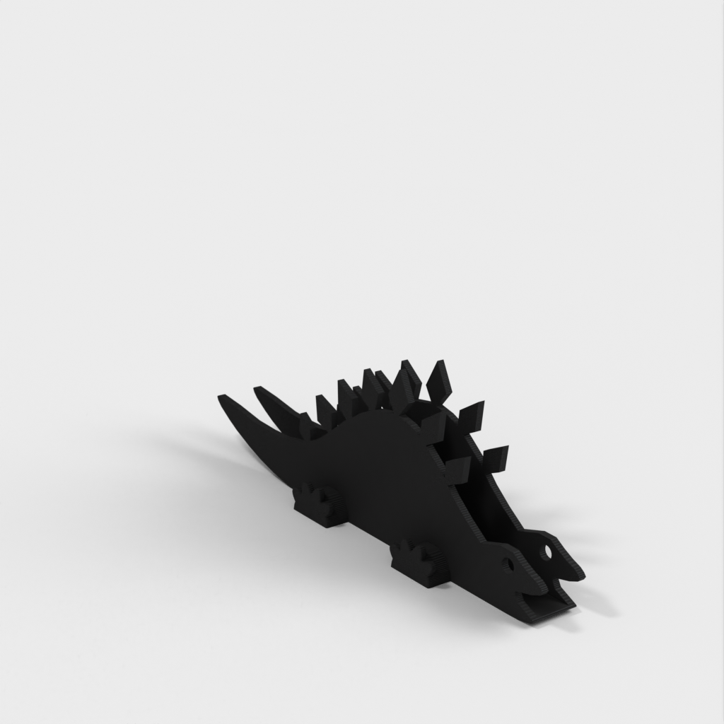 Customizable Stegosaurus Napkin Holder