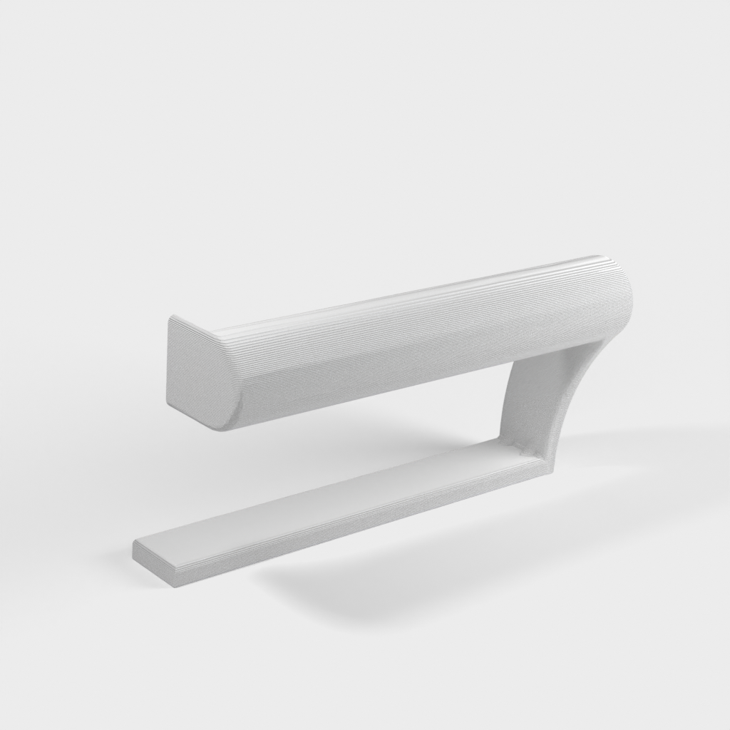 Toilet paper holder with reinforcement for bathroom