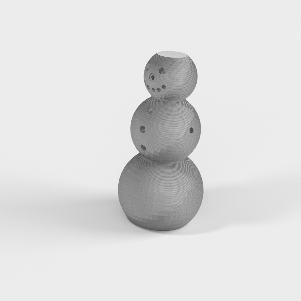 Super Snowman Christmas Ornament Model