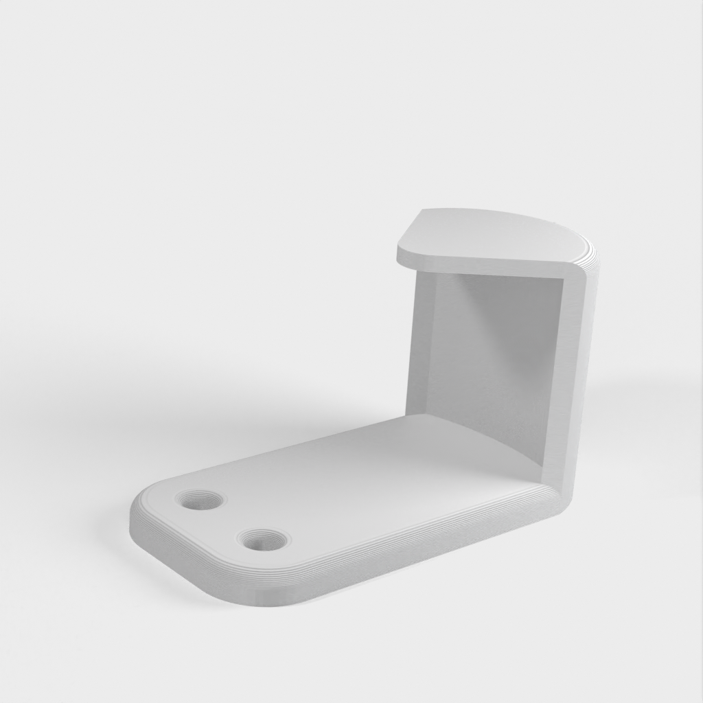 Wall hook with support and minimum 20% infill