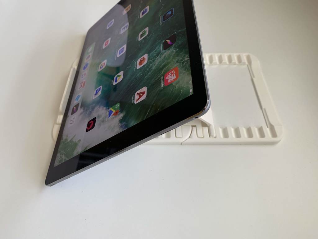 Adjustable iPad and Tablet Stand with Apple Pencil Holder
