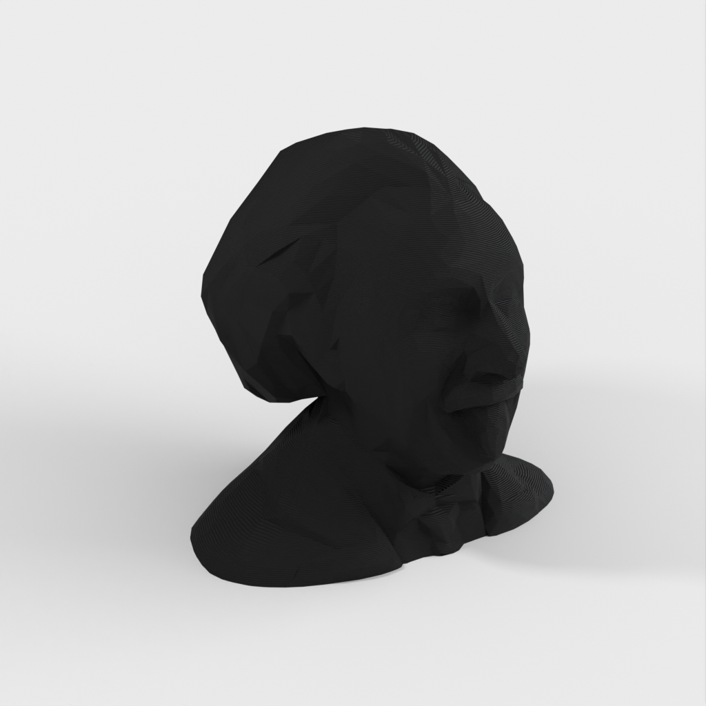 Low Poly Albert Einstein Bust/Sculpture