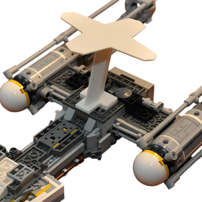 Display stand for LEGO Y-Wing 75172