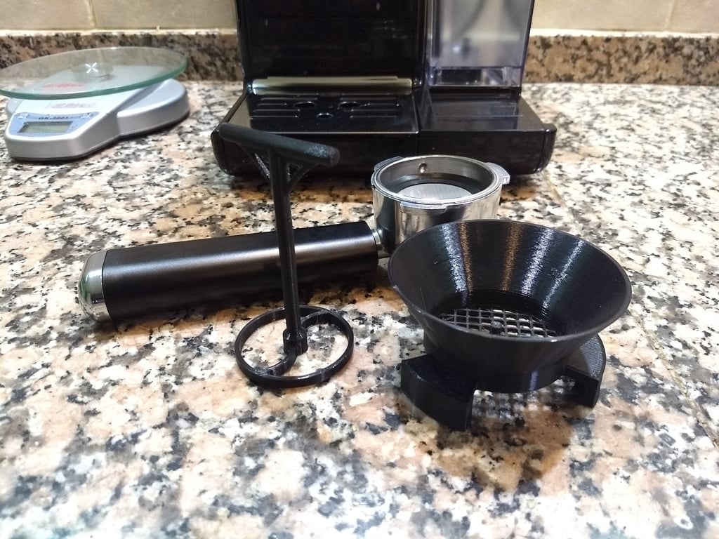 Espresso Portafilter Funnel with Distributor Function