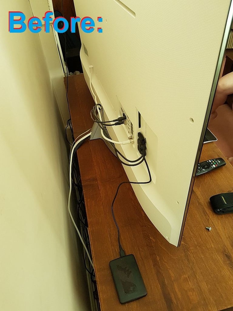 Hard drive holder for TV with VESA mount