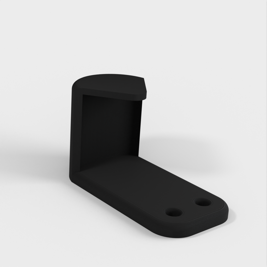 Wall hook with support and minimum 20% infill