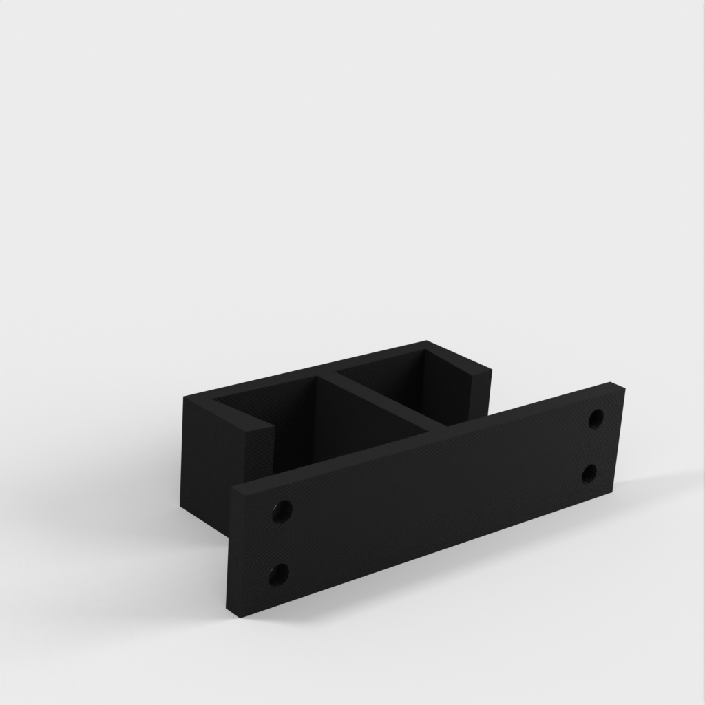 Double cable holder for table / Under the table cable holder for IKEA desk