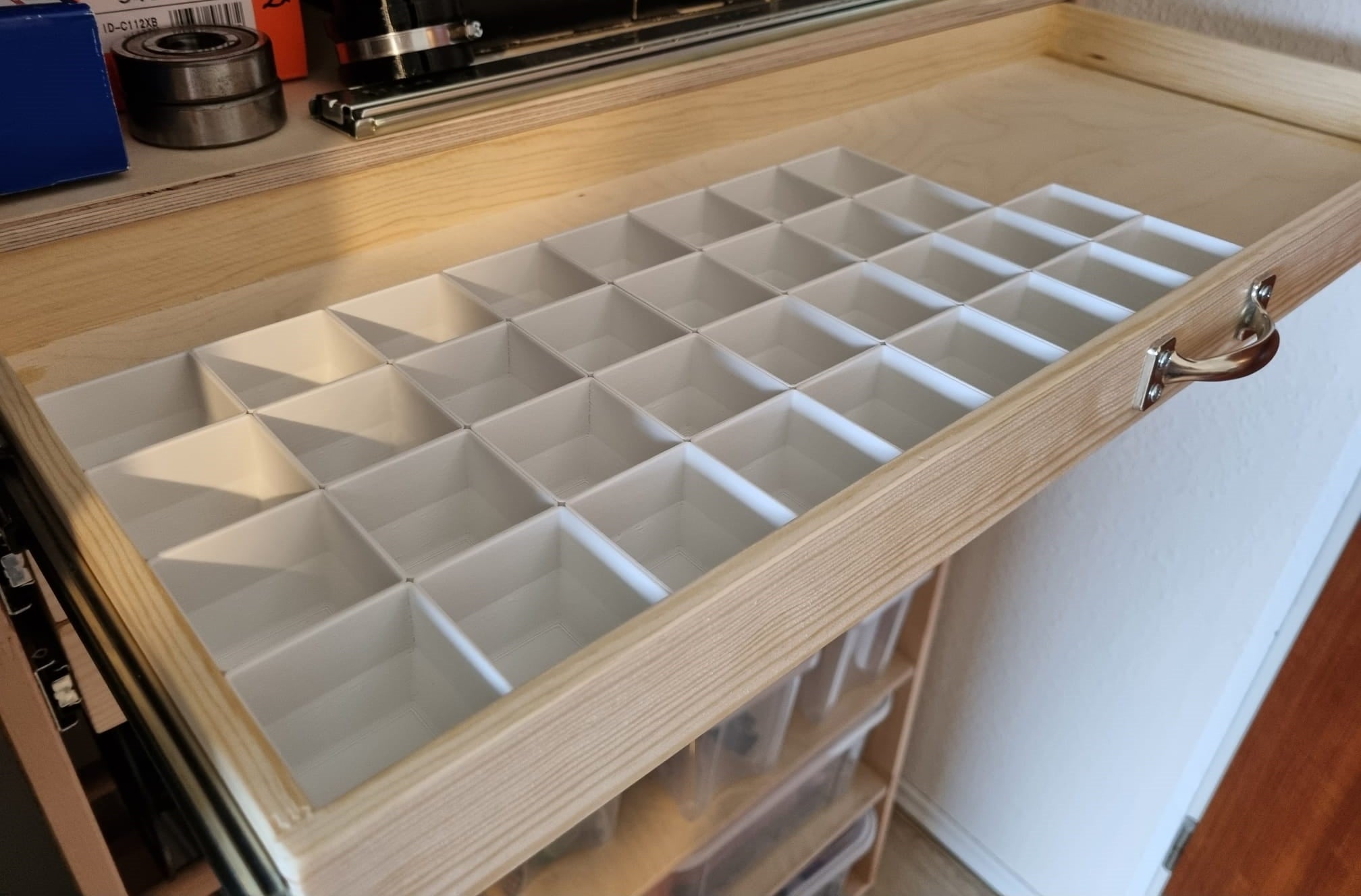 Small Parts Container / Drawer Organiser 45mm Grid