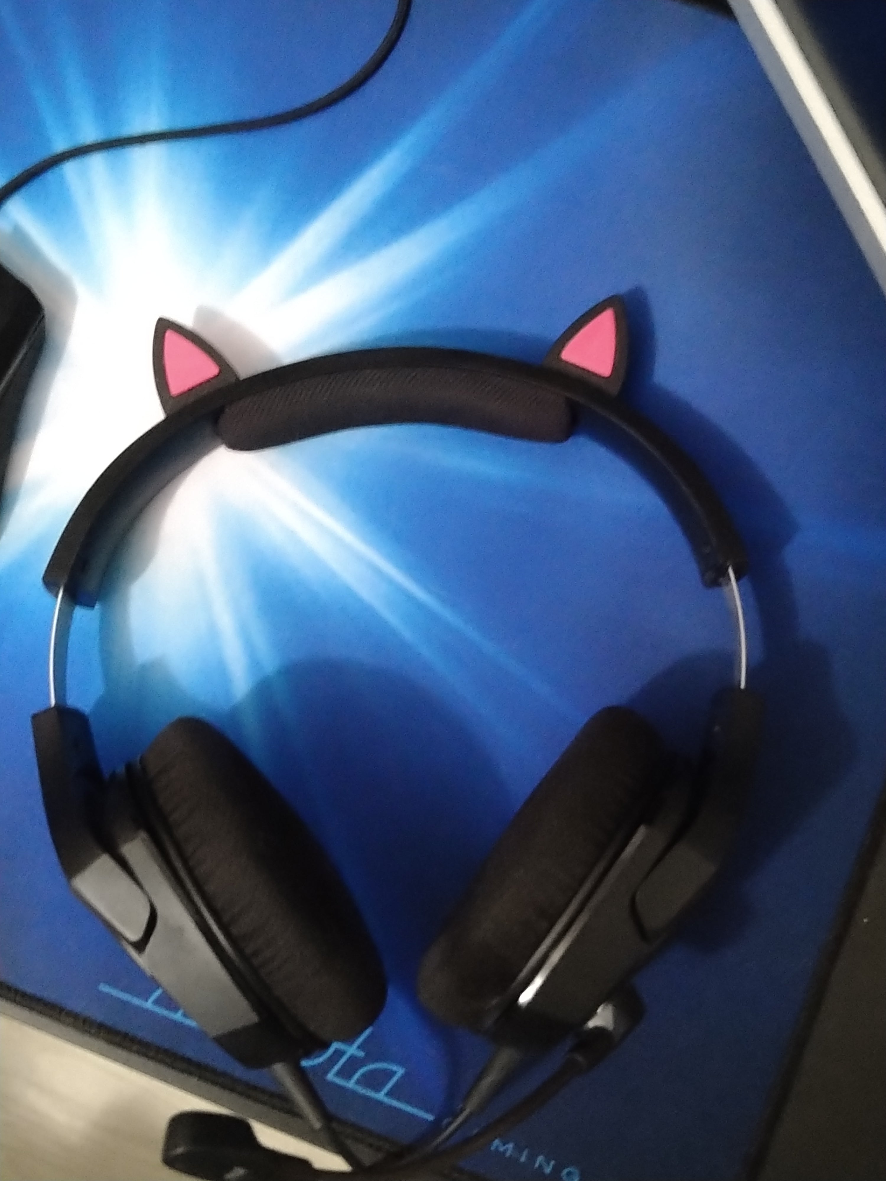 Funny Cat Ears for HyperX Cloud Stinger Core Gaming Headset