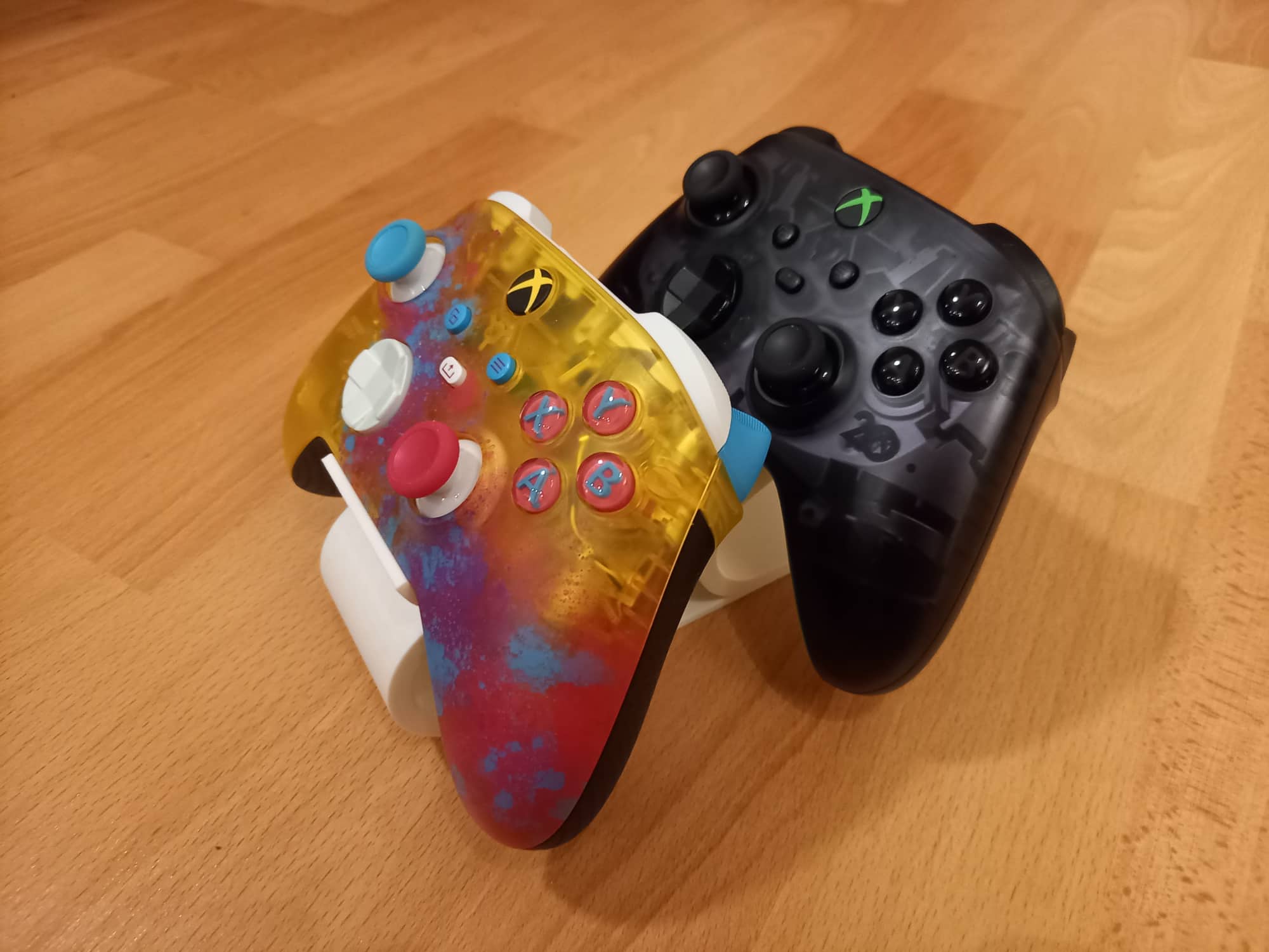 Dual holder/stand for Xbox controllers