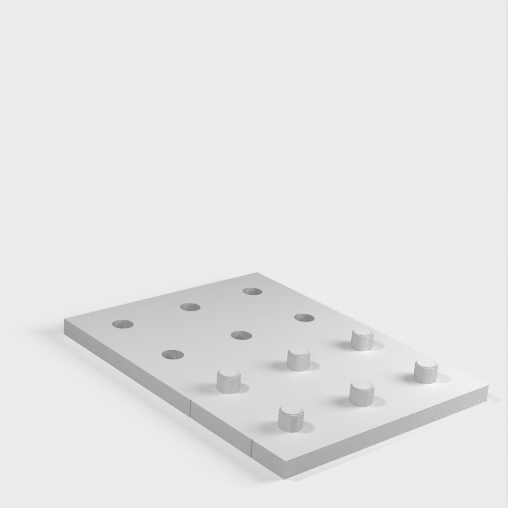 New drill template for pegboard
