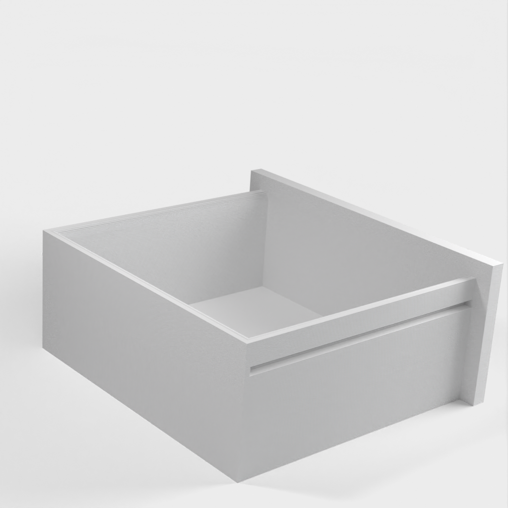 Bathroom box for cotton swabs and pads with drawer
