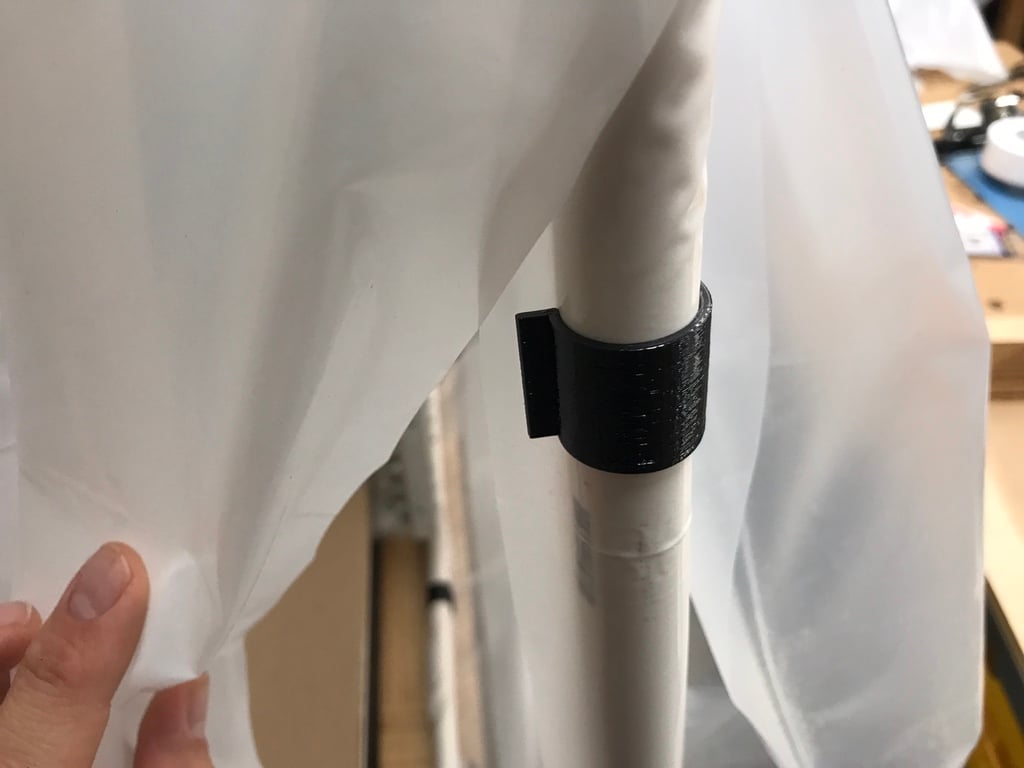 Practical 1/2 inch PVC pipe clips for foil and constructions
