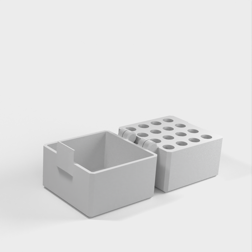 Print-in-Place Screwdriver Bits Box Organizer