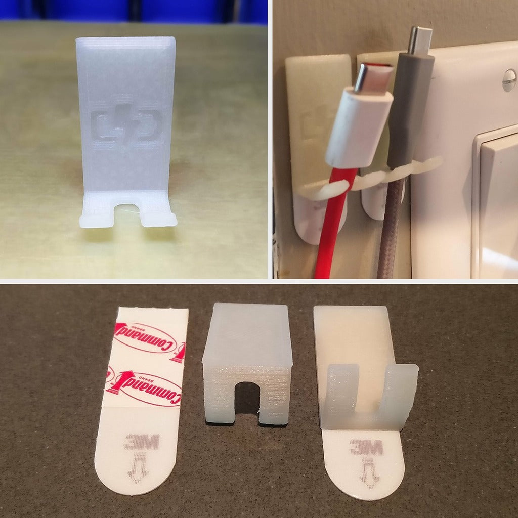 Wall-mounted Clip for Mobile Cable