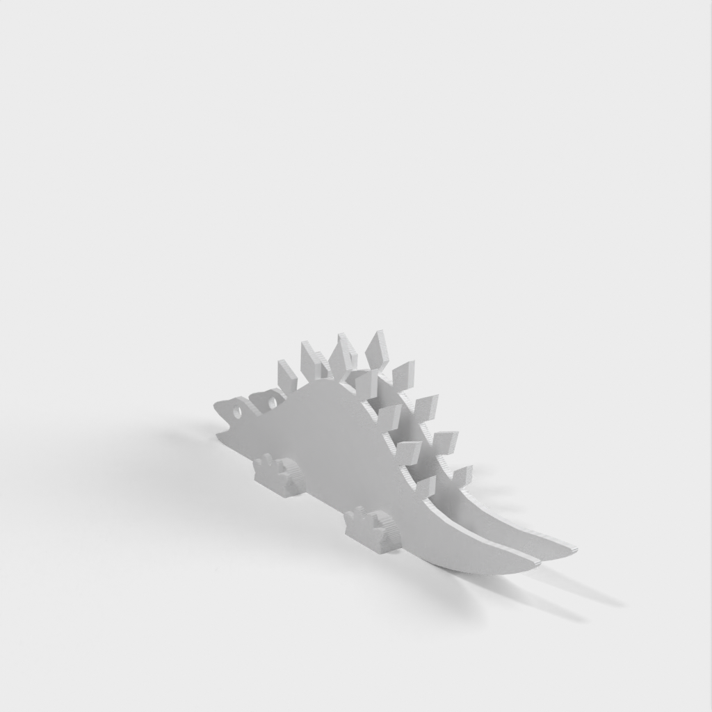 Customizable Stegosaurus Napkin Holder