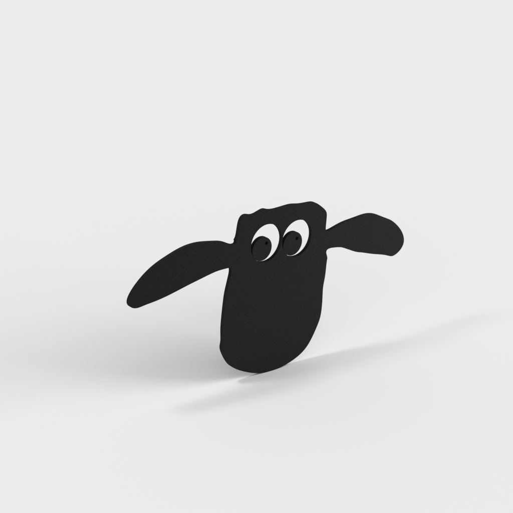 Toilet paper holder with sheep (Shaun)