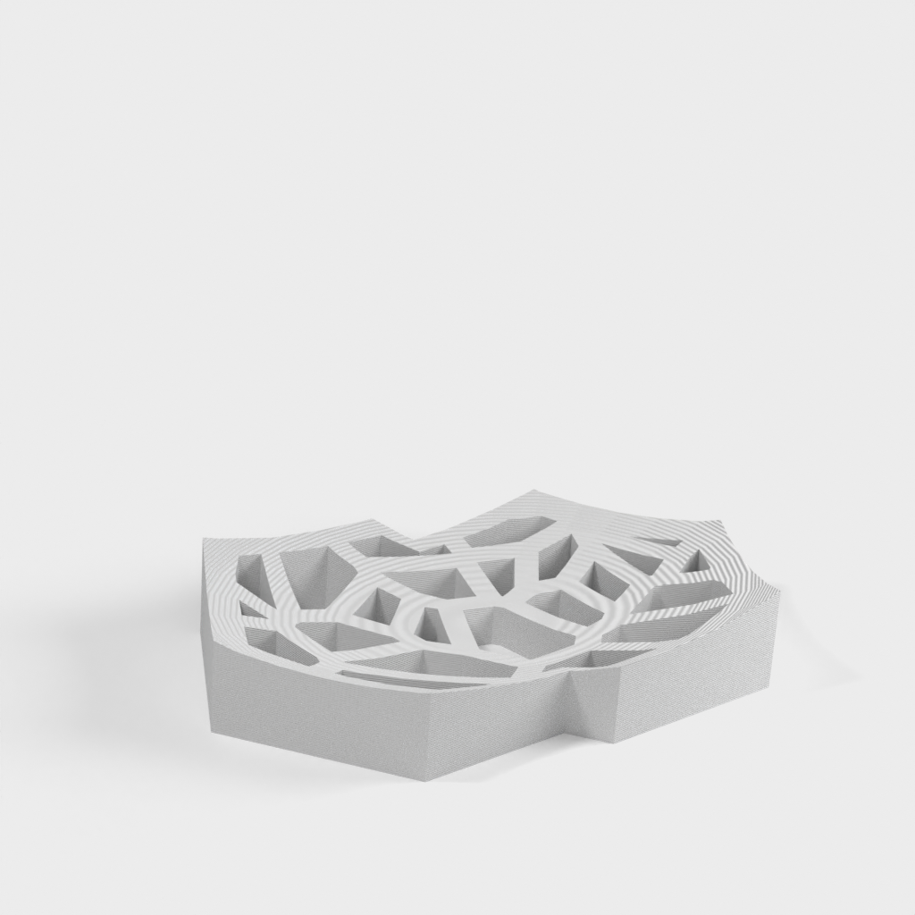Voronoi Soap Dish Designed in Tinkercad