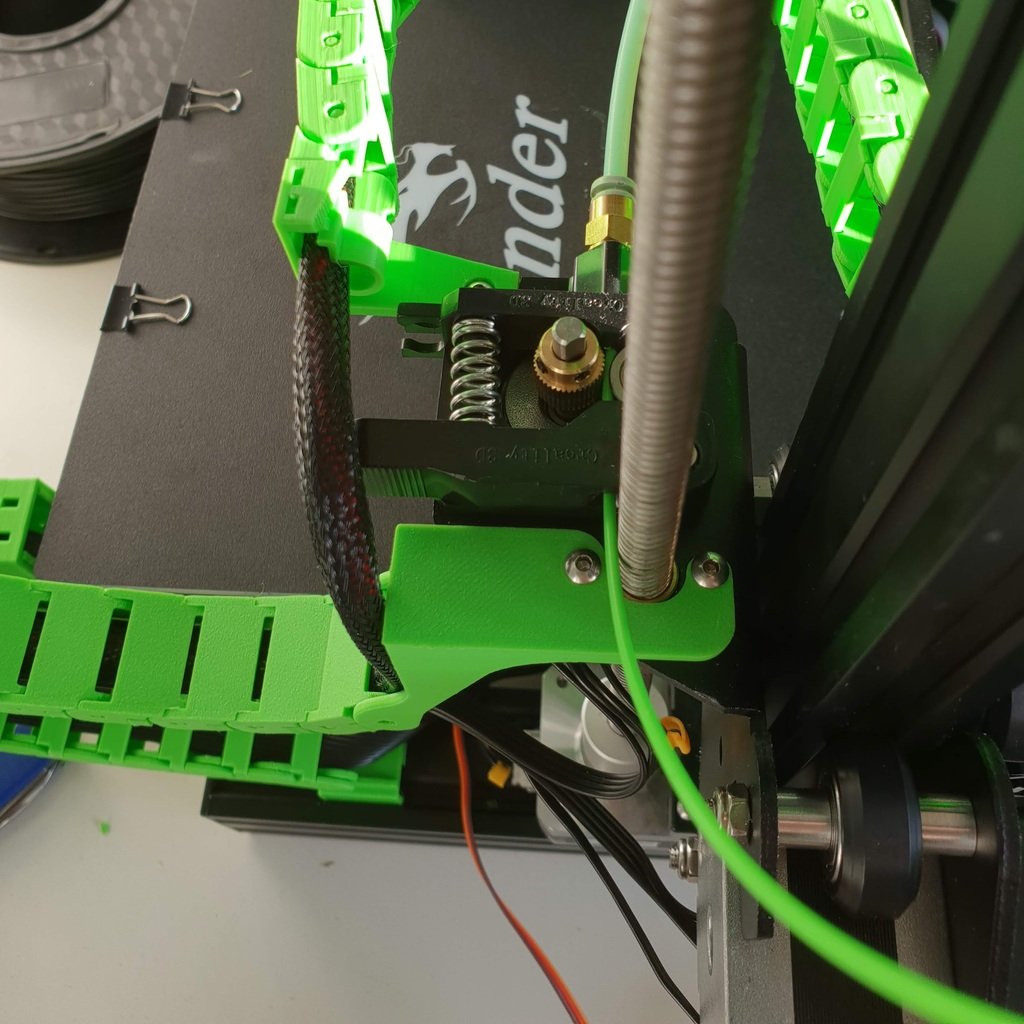 Ender 3 Cable Chain E-bracket for X-axis