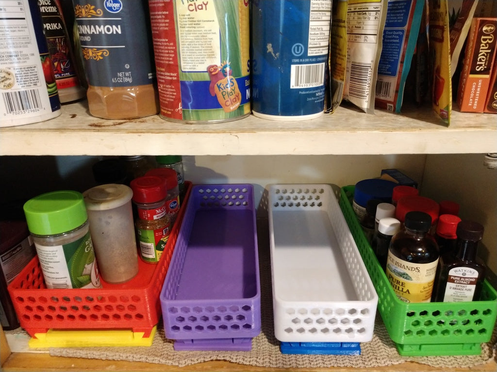 Sliding Spice Rack 200 mm - Effective Storage for Your Cupboards