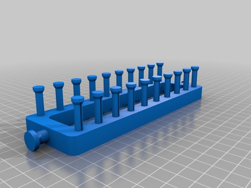 Rectangular Knitting Loom with 10 Pegs