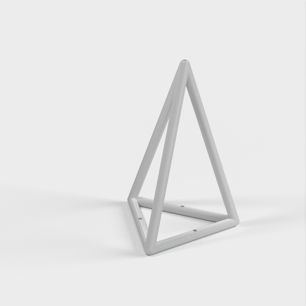 Regular triangular pyramid frame