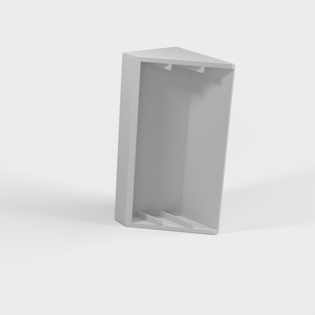 Desk holder for business cards with slope and divisions
