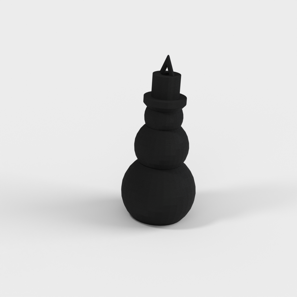 Christmas Tree Ornament: Printable Snowman