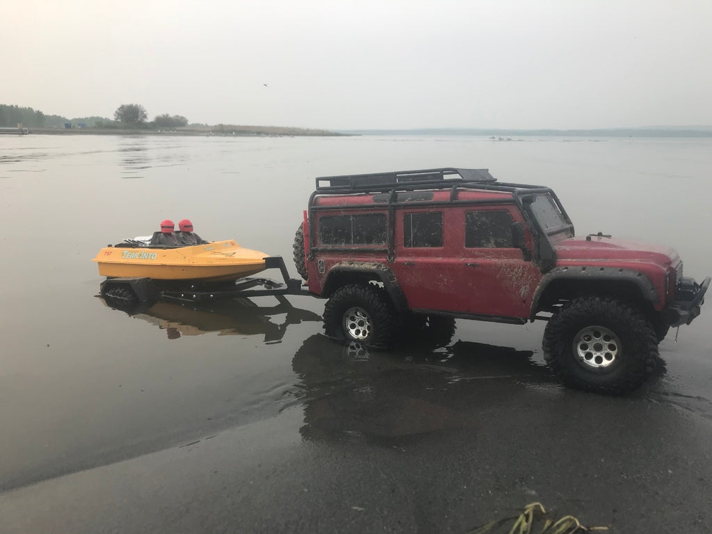 RC scale boat trailer