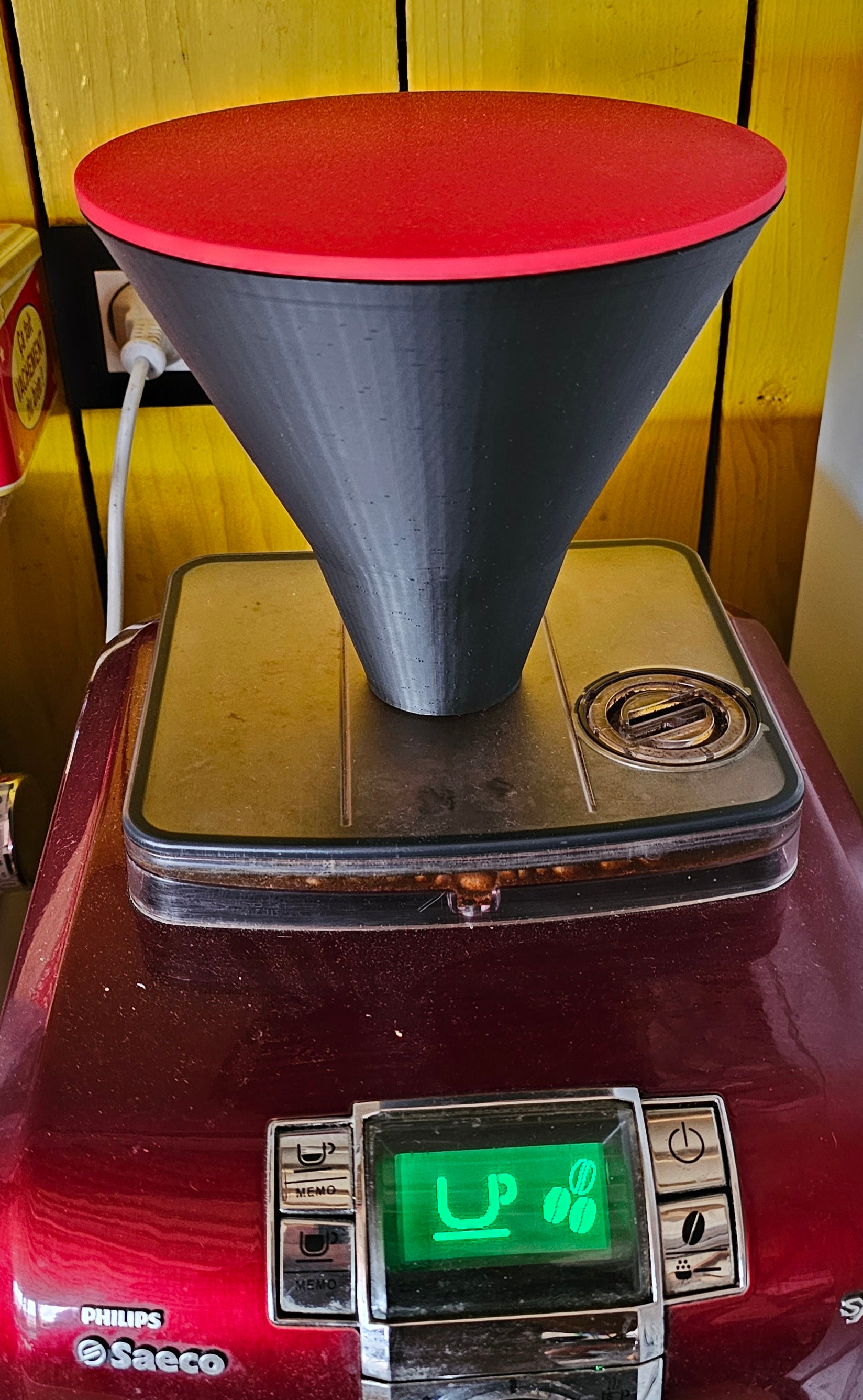 Funnel for coffee beans for Philips Saeco Syntia