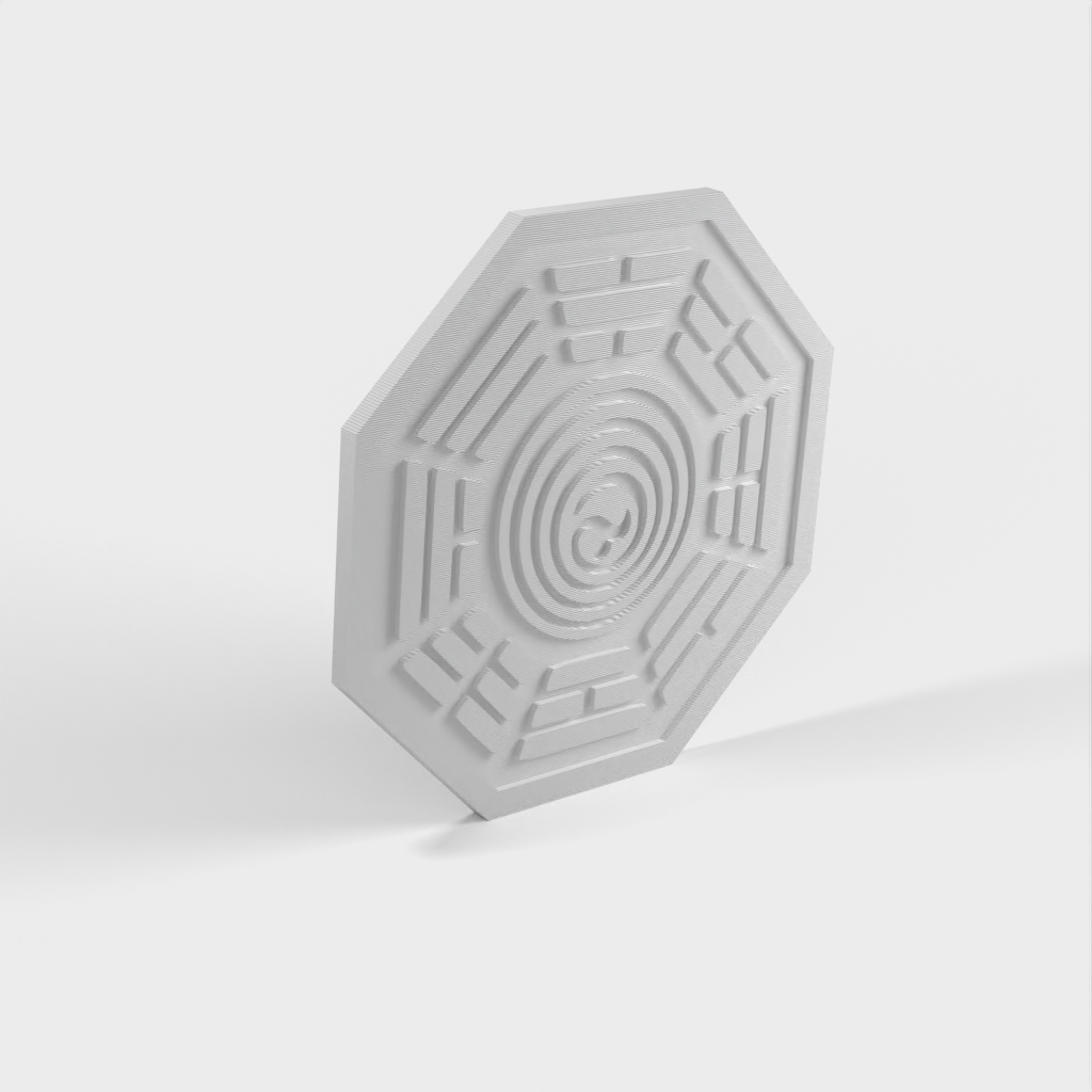 Dharma Initiative (Lost) Coaster Set of 7 coasters and holder