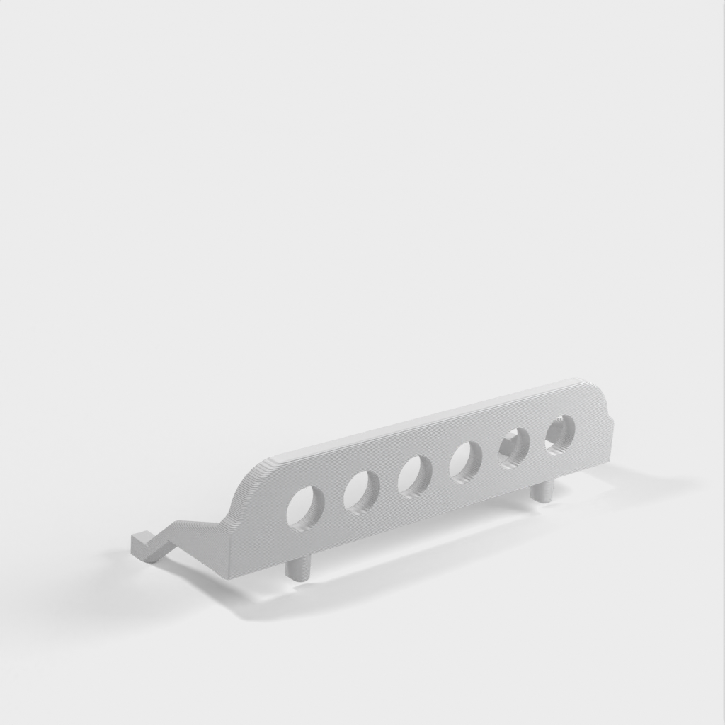 Screwdriver holder for 6 smaller screwdrivers for IKEA SKADIS (SKÅDIS) folding table