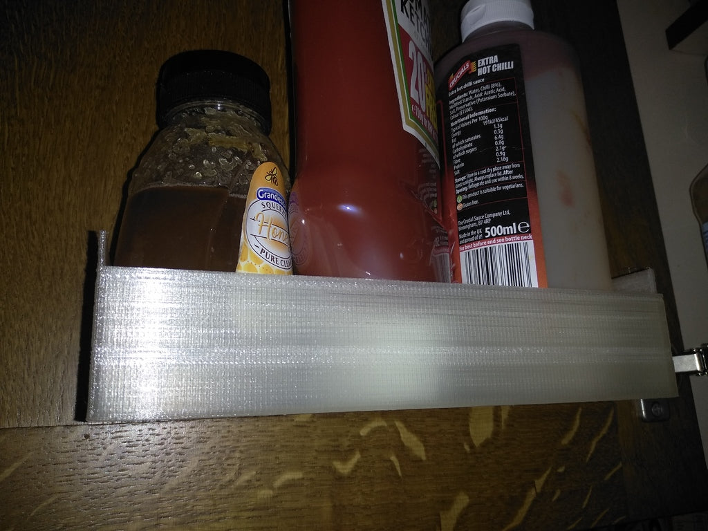 Kitchen Wall Spice Cabinet Door Rack - Simple Front