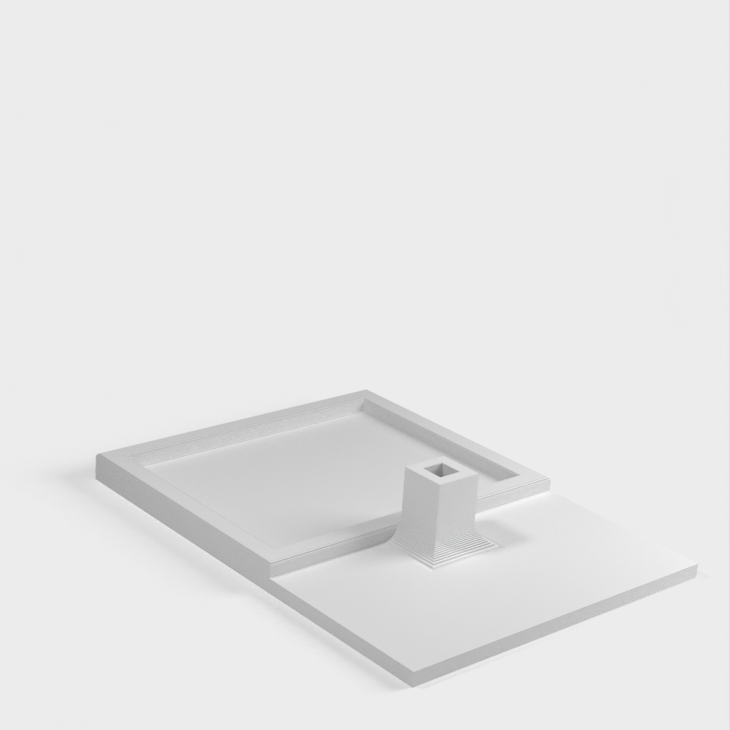 Safety razor blade and brush stand