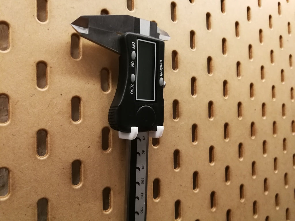 Caliper Holder for IKEA Skådis Pegboard