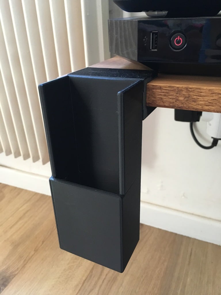 Remote control holder for 19mm shelf unit