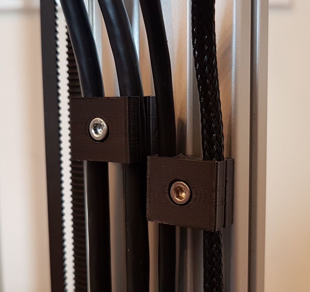 Two-part cable organizer for 3D printers