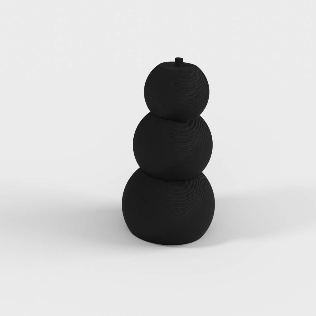 Simple Snowman Ornament for Christmas