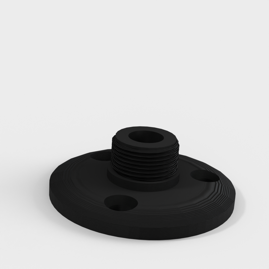 Flange Mount for microphone and microphone clip