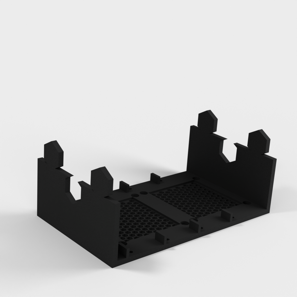 Server Hard disk holder with space for 4 hard disks and fan mounting