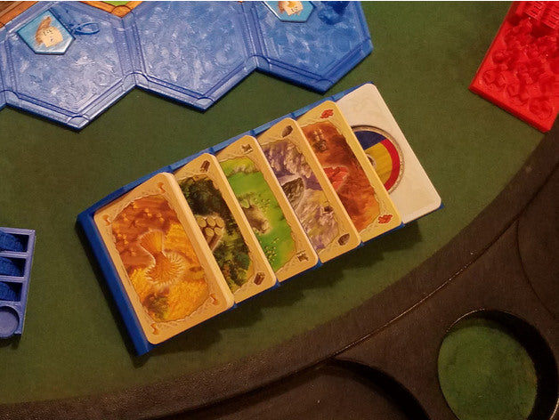 Organiser holder for Settlers of Catan Cards
