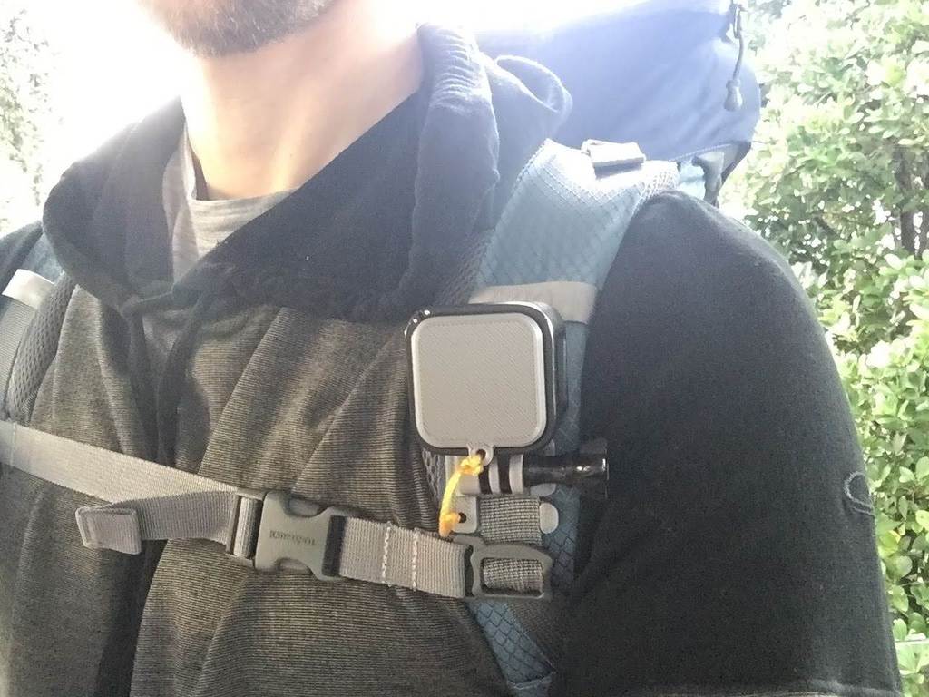 GoPro Session Backpack Shoulder Strap Mount with Lens Cap