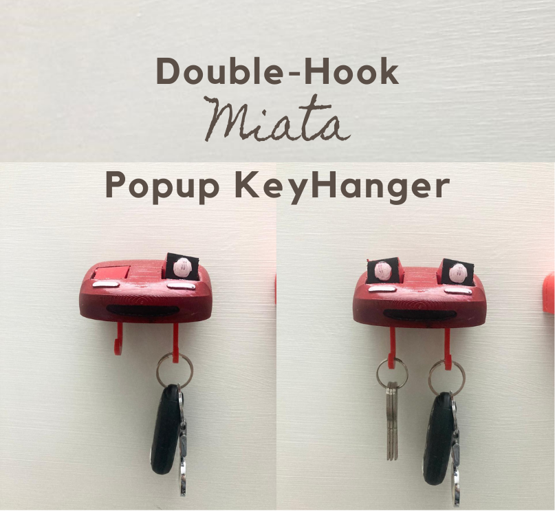 DOUBLE HOOK - Miata POPUP Key Holder